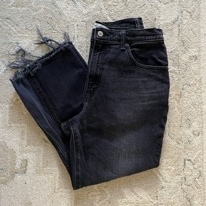 Abercrombie Kick Flare Cropped Jeans